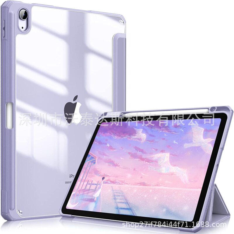 For ipad 11 2025 flat protective case Pro Air 2025 acrylic air5 transparent acrylic case