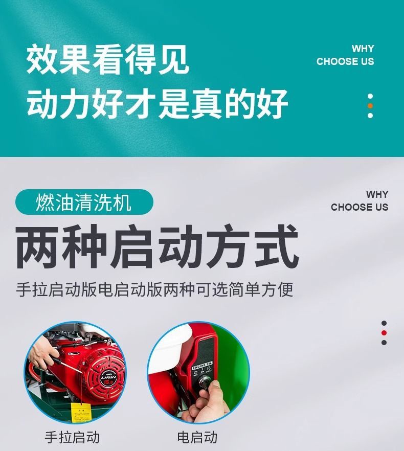 Gasoline Diesel High Pressure Washer Commercial Mobile Cleaning Machine