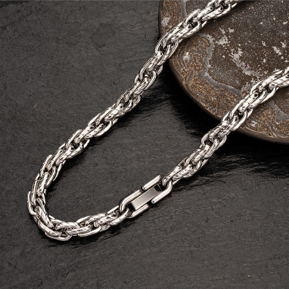 Cuban Link Necklace For Women And Men Stainless Steel Chain_voghion.com