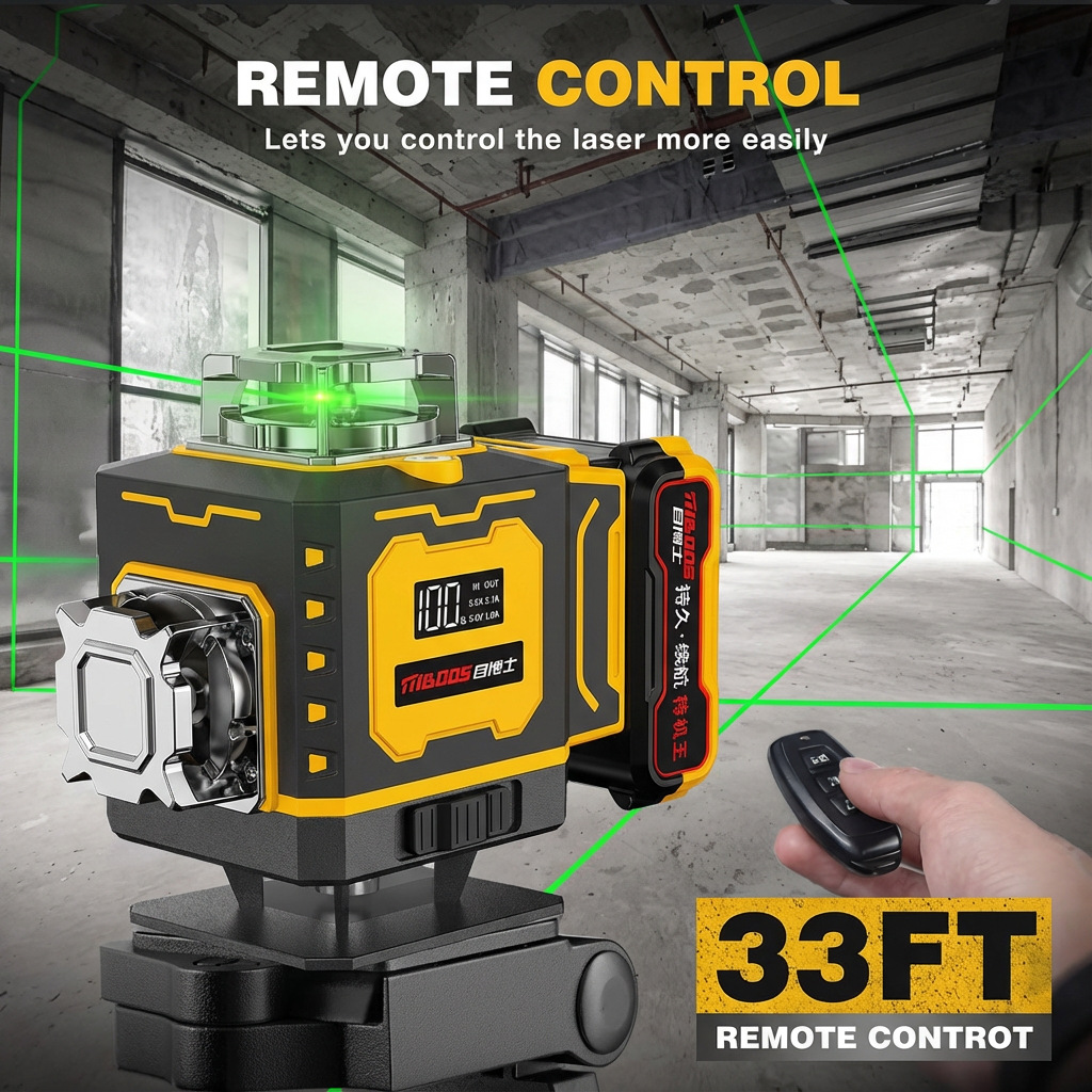 Horizontal infrarrojo Amazonas piel de camarón TK transfronterizo láser de alta precisión 12 líneas proyector de luz verde 16 dispositivo de tierra