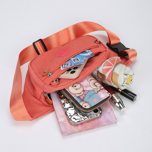 Outdoor Multifunction Large Capacity Crossbody Chest Bag Portable Phone Wallet Casual Fashion Waist Bag for Business Money Bag