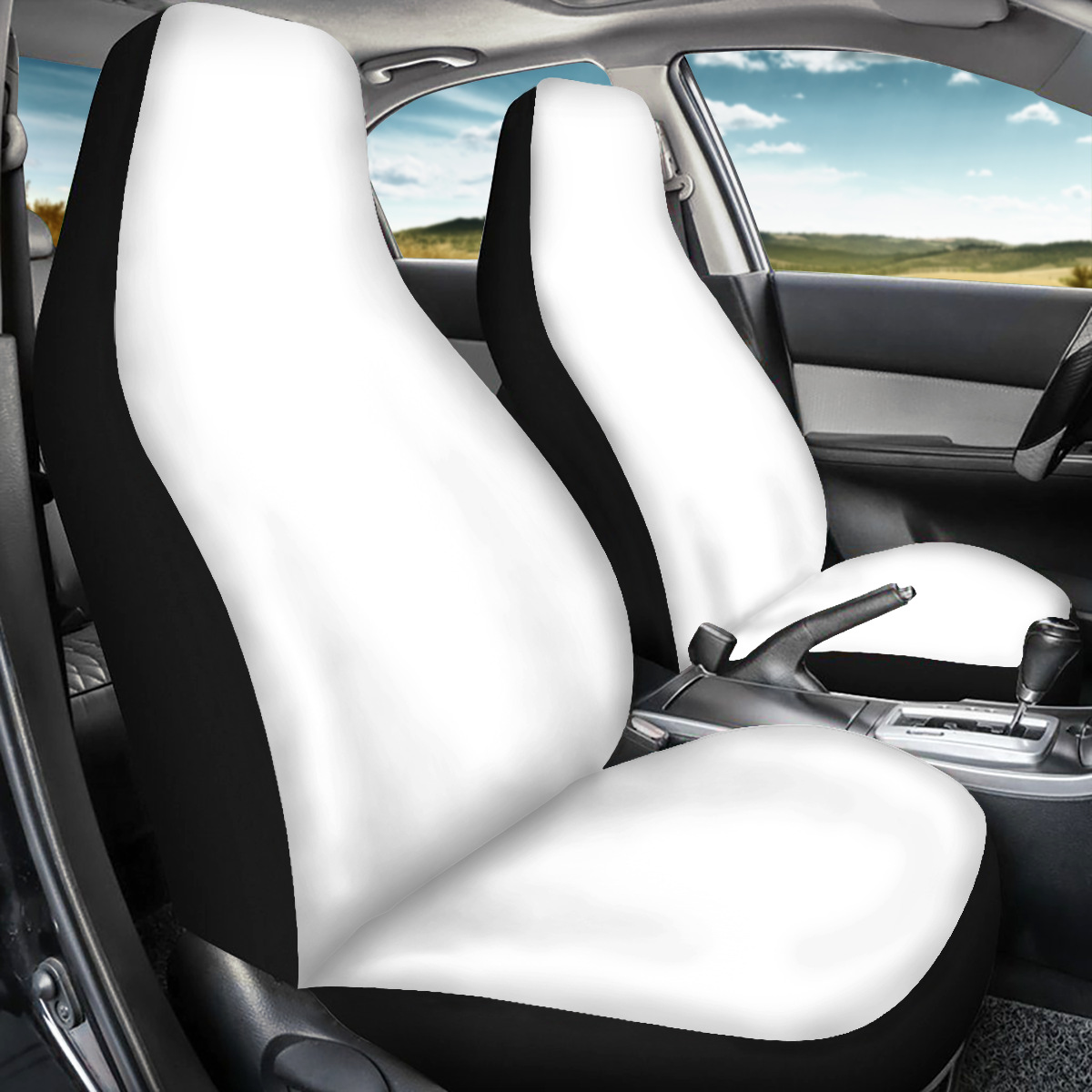 Amazon Wish Cross-Model Custom Printed Graphic Universal Front Seat Cover, Stain-Resistant, Stylish Printed Universal Car Seat Cover