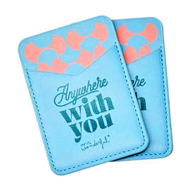 外贸插卡贴手机支架配件卡包彩色背贴卡套magsafe卡包手机袋卡夹