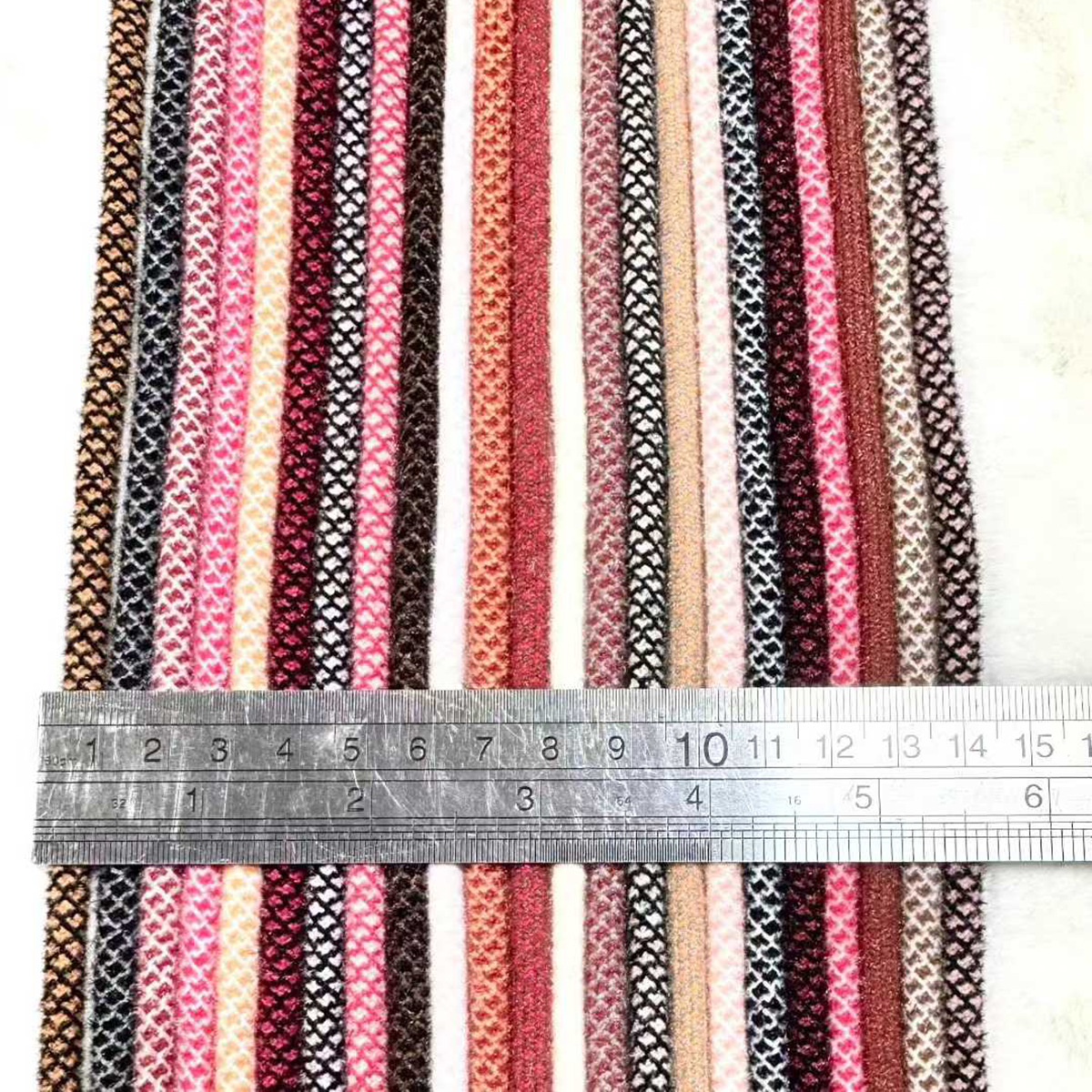 5mm otoño y invierno cristal hilo de dos colores dragón escamas sólidas cuerdas redondas de alta gama mano DIY tejido cuerdas redondas accesorios de ropa