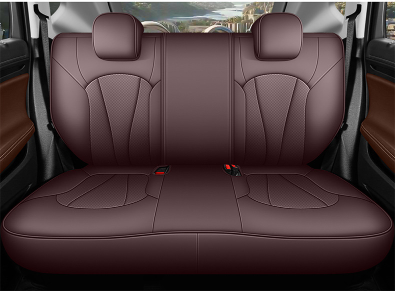 Factory Direct Sales of Perforated Leather Wear-Resistant Car Seat Cushions and Full-Coverage Special Car Seat Covers for the Verano