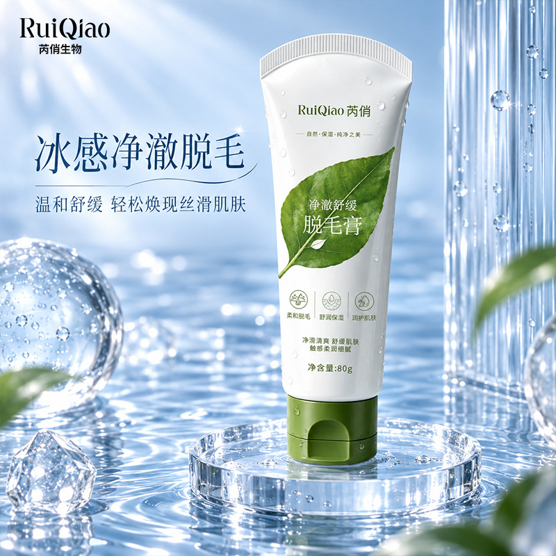 Hair removal cream for the whole body, suitable for underarms and legs, providing soothing and moisturizing effects. Available for bulk purchase from beauty salons and stores