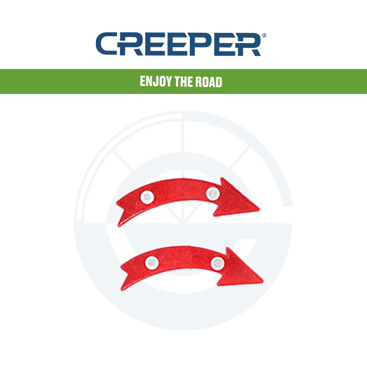 单头双头反光片 自行车骑行反光片 夜晚出行安全反光片详情图4