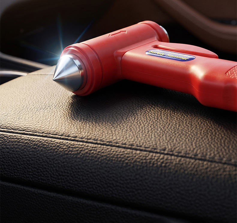 Car window breaker multifunctional holder, life-saving hammer, emergency fire escape hammer for vehicle use