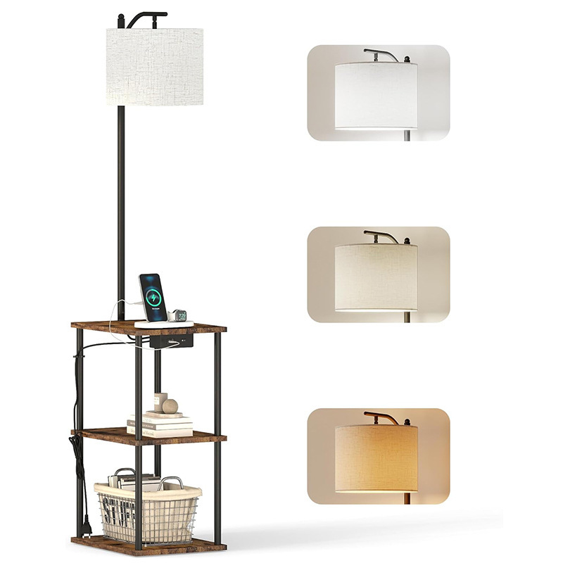 Amazon Modern American-Style Minimalist Led Living Room Floor Lamp Nordic Trendy Study Bedside Lamp Bedroom Floor Lamp
