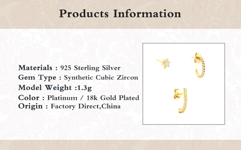 4g Weight 925 Sterling Silver Ear Needle Material 18K Gold Plated Plating Material Drop Earrings, Earrings, Ear Studs Classification 1 Set Quantity Date, Tea Party Occasion Copper Material Geometric Pattern All Seasons Season Women's Gender Elegant, Shiny Style 1 Set Elegant Shiny Geometric Copper 18K Gold Plated Drop Earrings Earrings Ear Studs 1