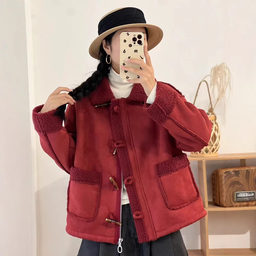 (2개) 가을과 겨울 달콤한 꽃 새로운 코트 느슨한 카디건