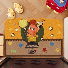 卡通星星人入户门地垫玄关刮泥除尘防滑门垫耐脏耐磨pvc丝圈地垫