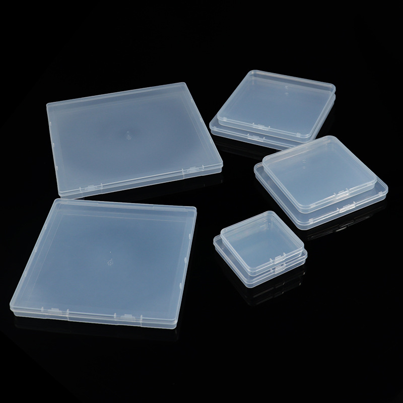 Cross-Border Transparent Square Plastic Pp Empty Box Stationery Card Packaging Box Fishing Gear Sample Accessories Flat Storage Box Cross-Border Transparent Square Plastic Pp Empty Box Stationery Card Packaging Box Fishing Gear Sample Accessories Flat Storage Box