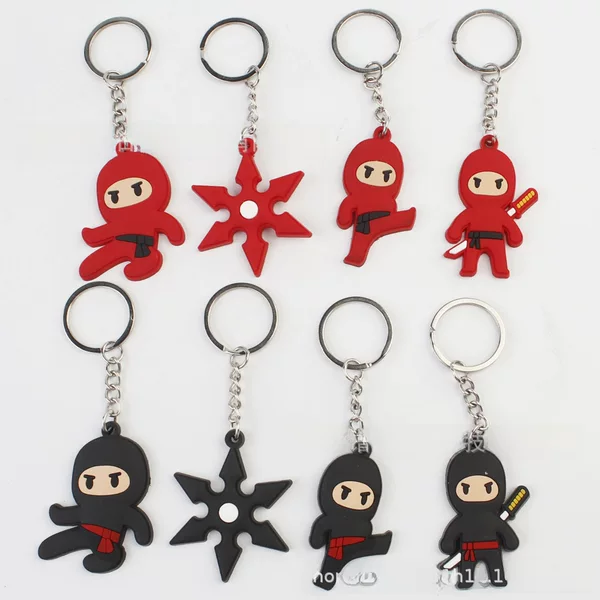 Ninja darts fashion cartoon keychain anime peripheral in stock wholesale cross-border dedicated straw patch stickers
