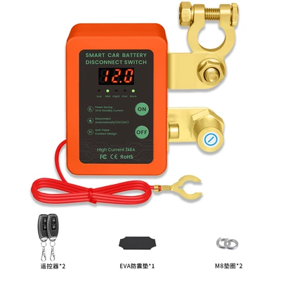 Power-Off Switch Negative Terminal 12V/24V: Power supply, ignition system accessories - orange-digital-display-model