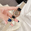 Fashionable trend waterproof swiss watch, watch strap, Korean style, genuine leather, diamond encrusted