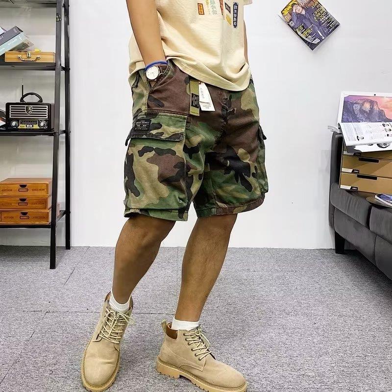 Camouflage Work Shorts Men's Trendy Brand Straight Trendy Sports Pants Loose Five-point Casual Pants Men's Pants in stock Camouflage Work Shorts Men's Trendy Brand Straight Trendy Sports Pants Loose Five-point Casual Pants Men's Pants in stock