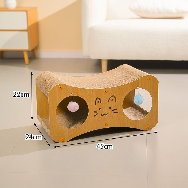 스몰 사이즈 이중 고양이 둥지 [로그 색상]]