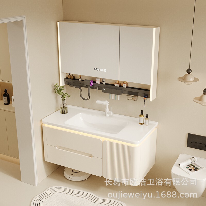 Oak paint toilet bathroom cabinet combination cabinet wash basin cabinet wash basin wash basin pool manufacturers batch generation