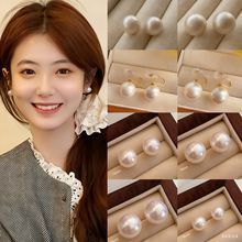 银针高亮珍珠耳钉新款轻奢高级感简约百搭耳环气质珍珠耳饰女批发