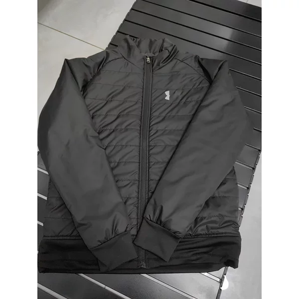 New men's cross-border sports warm stand-up collar jacket, woven long-sleeve zippered reflective lightweight down cotton jacket