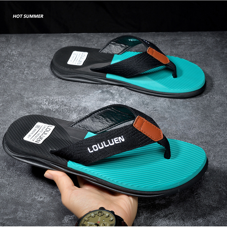 New Wave Casual Hausschuhe, Strandsandalen mit Clip-On-Füßen, rutschfeste weiche Sohle, tragbar, Sommeroberbekleidung, Herren_voghion.com