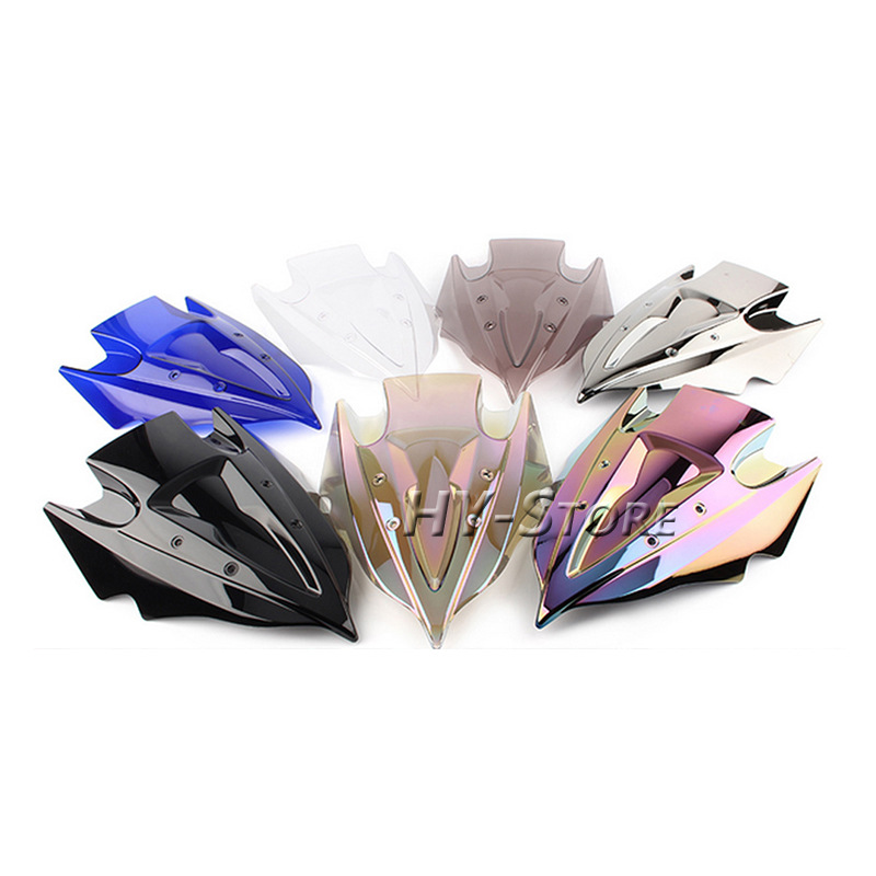 Suitable for Kawasaki Z250 Z300 13-17 Years Old Windshield Windshield Modified and Heightened Windshield Deflector Windshield