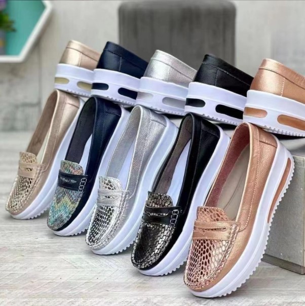 Women's Shoes large size new summer color matching casual single shoes for women round toe low top wedge heel fashionable toad shoes _voghion.com