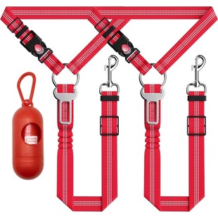 Dog Safety Rope, Car Headrest Traction Rope, Small and Medium-Sized Dog Chest and Back Buckle, Pet Car Seat Belt, Car Supplies