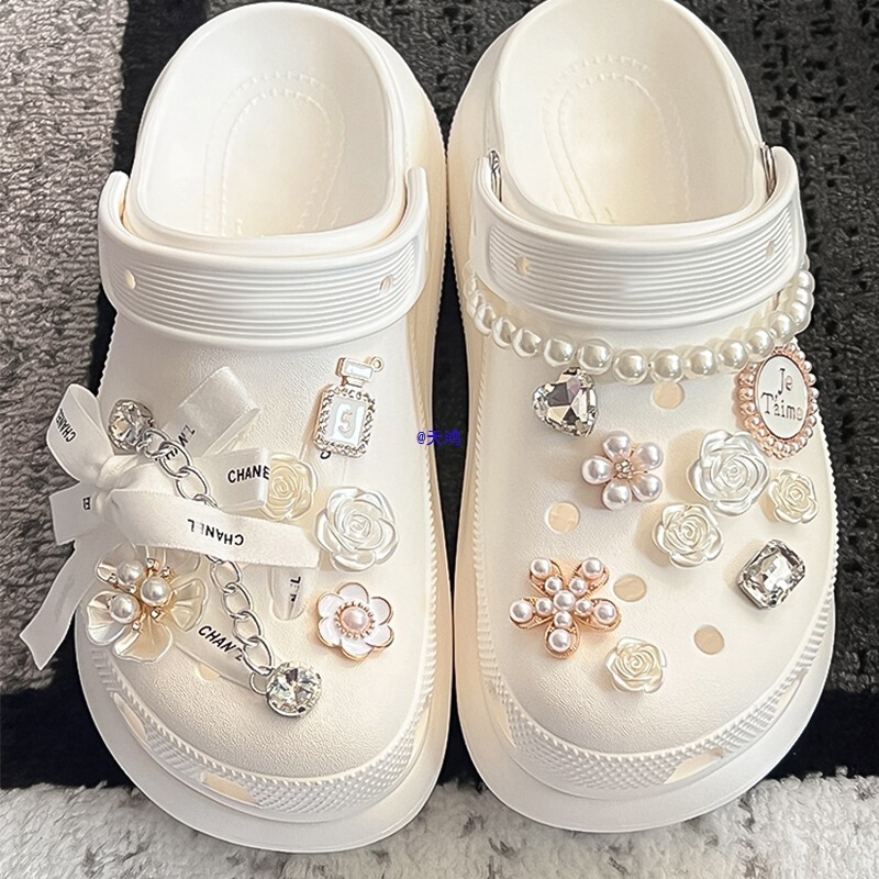 Suitable for Crocs Crocs Accessories Crocs Shoes Flower Shoe Buckle Decorative Accessories Buckle