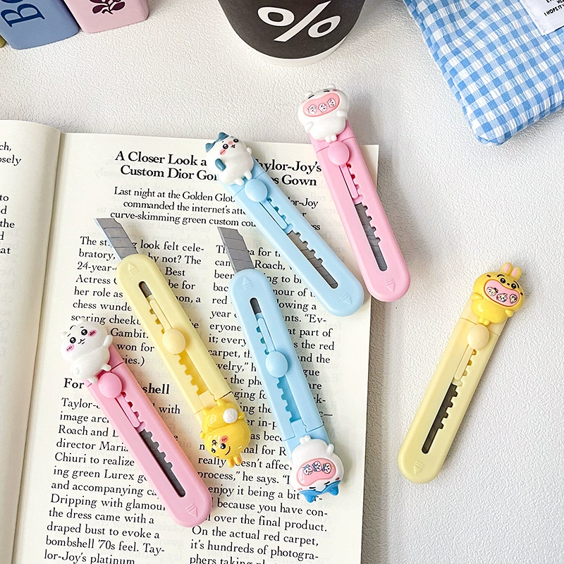 Новый стиль милый мультяшный универсальный нож портативный экспресс-нож из коробки для студентов с ручным счетом нож ручной работы нож для оптовой продажи