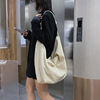 Capacious shopping bag, one-shoulder bag, shoulder bag, cloth bag, wholesale, for students