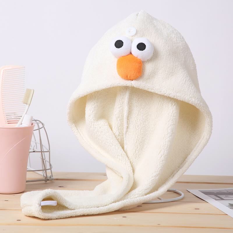 Women's Quick-dry Cap, Absorbent Towel Drying Hair, Thickened Super-absorbent Head Towel, Cute Shower Cap For Long Hair_voghion.com