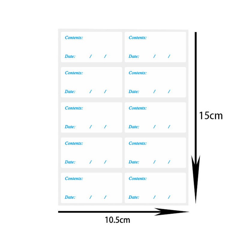 Remove non -residual 2.5 × 5cm blank writing food date refrigerator frozen storage tag label 2