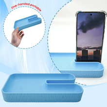 家居日用创意手机托盘架多功能手机支架嗑瓜子盘客厅糖果收纳盘