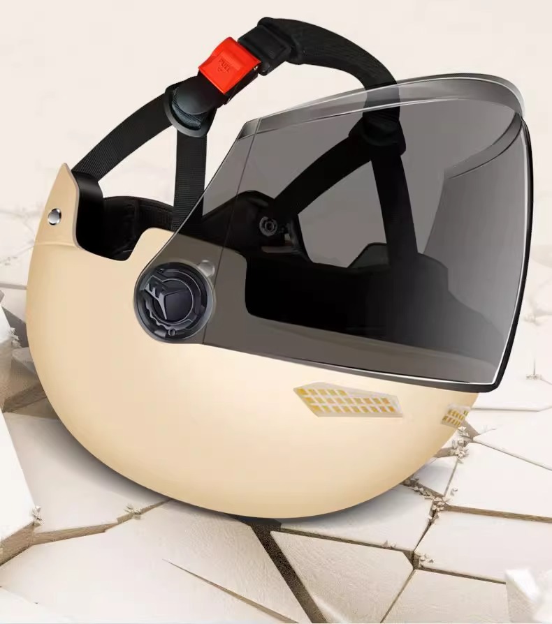 Electric Motorcycle Helmet 3C Certified Sunscreen Lens
