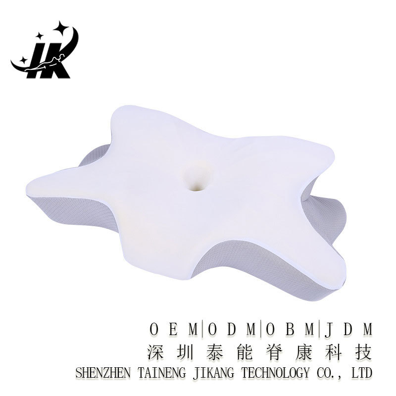 OEM personalizado memoria de algodón explosión tipo mariposa almohada de tracción cervical transfronteriza almohada de tracción ergonómica función de protección del cuello dormir lateral image 12