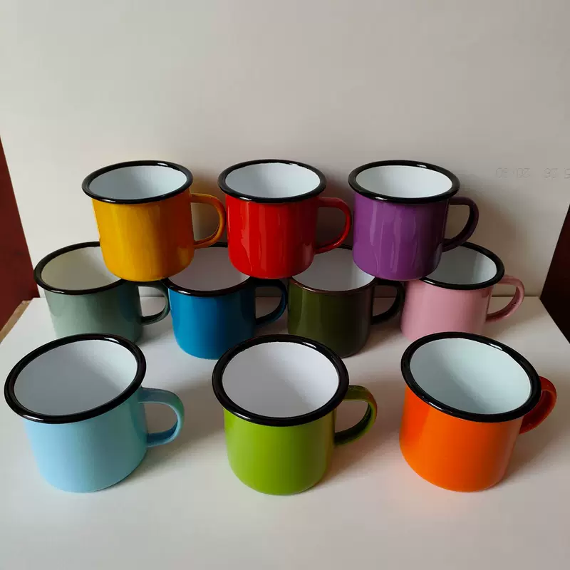 Enamel, ceramic tea cup, (Cross-border trading), increased thickness, 0.5mm