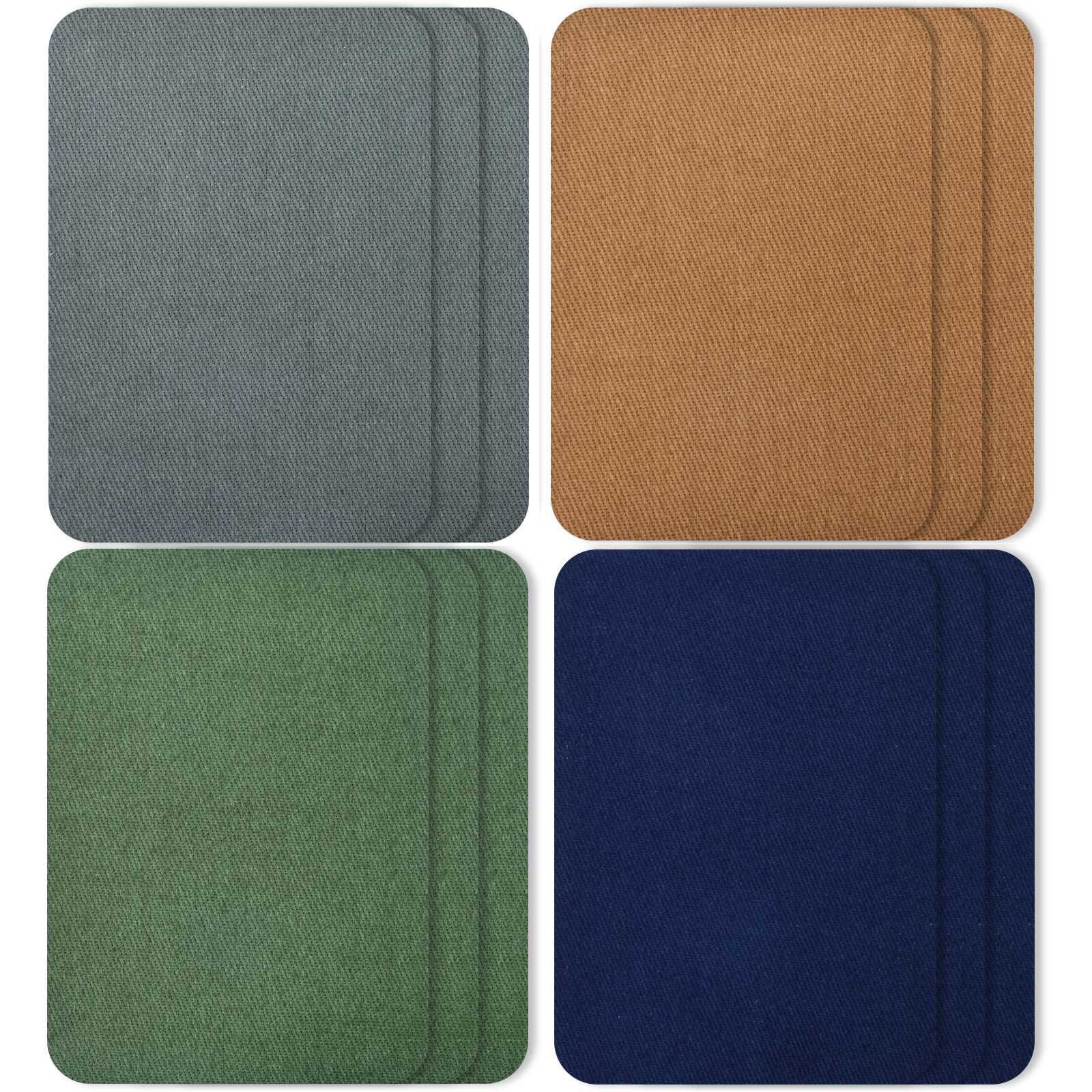 Parche de tela de algodón al por mayor parche de manga cuadrado parche de mezclilla camisa de suéter adhesivo de alta calidad parche de codo parche de rodilla