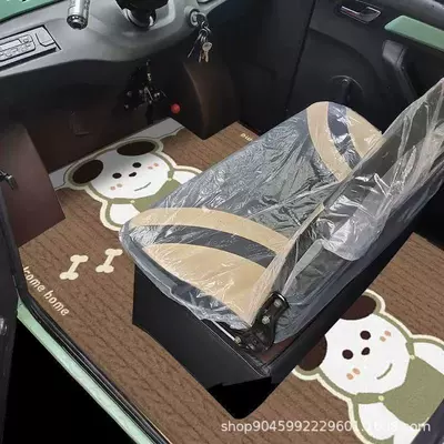 Car Floor Mats, Enclosed Wear-Resistant | Universal Foot Pad - black-eared-pahar-dog-100140cm-cut-by-yourself