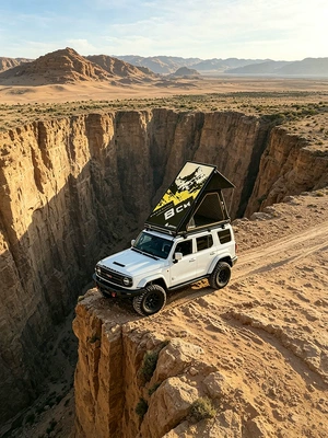 Avtomobil dam çadırları Ultra-Thin Aluminum Alloy 8cm Roof