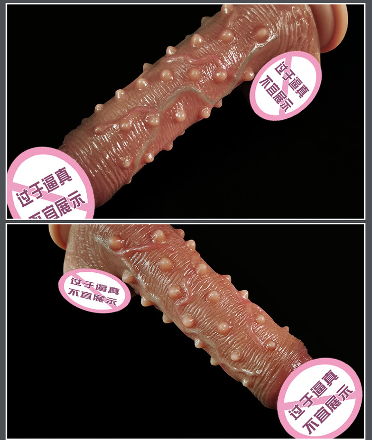Liquid Silicone Realistic Dildo for Women, Soft Flesh-Like Adult Toy — detail image 38