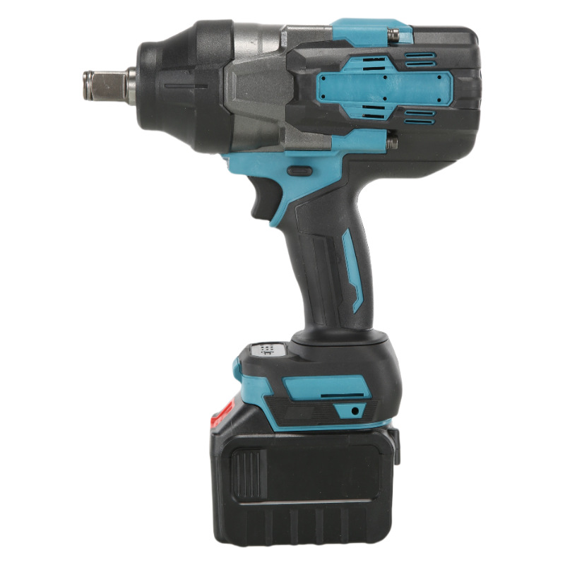 Llave eléctrica de gran torsión, reparación de automóviles pesada, llave de impacto eléctrica de litio sin escobillas, marco, llave de tornillo eléctrica