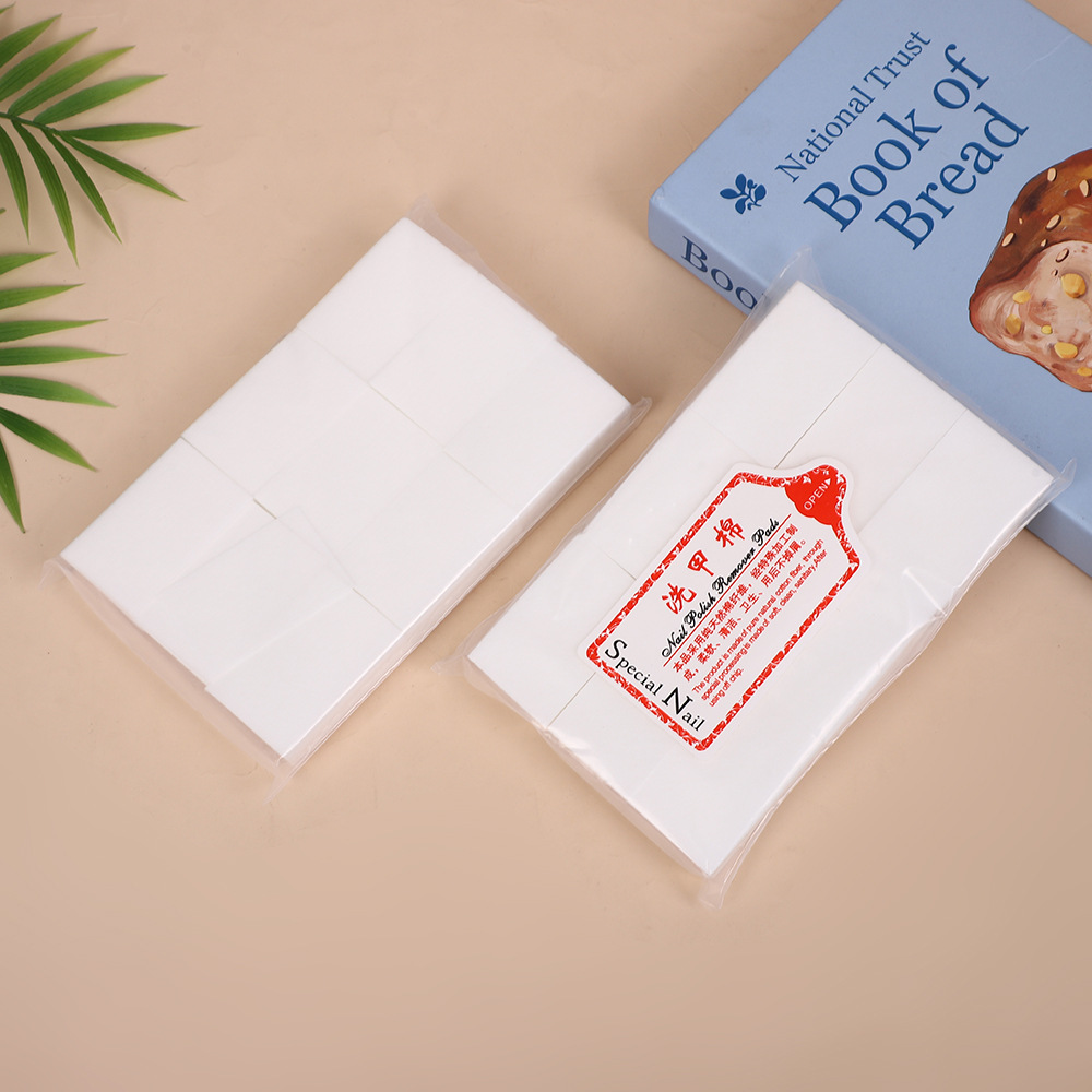 硬質糸くずの出ないマニキュアリムーバーコットン、糸くずの出ないマニキュアタオル、マニキュアコットン、マニキュアクリーニングコットン 1000枚