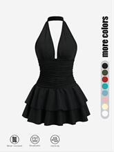 I 36857 Halter deep V slim dress �Ҳ��� V �ڶ�ȹ�羳