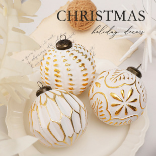 Amazon 8cm 12 Christmas Ball Set Hanging Ornaments Christmas Scene Layout Christmas Tree Decoration Hanging Balls Ready in Stock