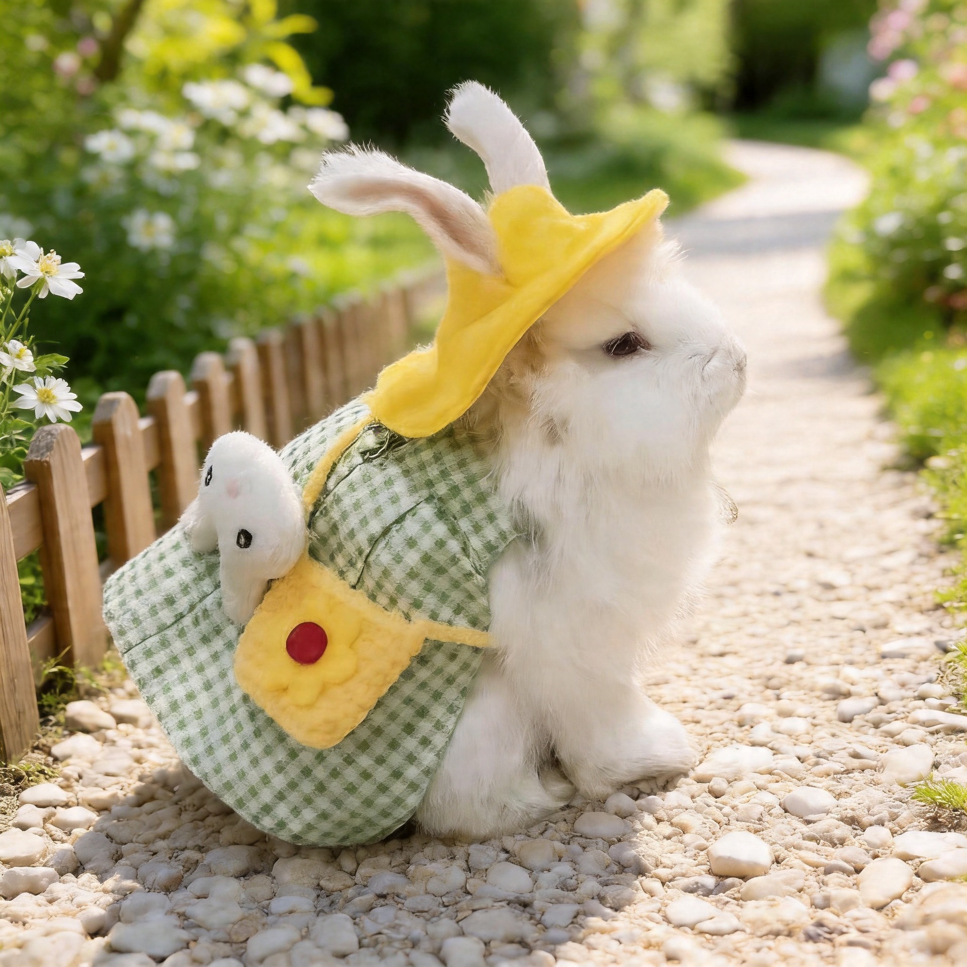 국경을 넘는 애완동물 의류, 토끼 트렌디 브랜드 의류, 고양이, 레그레이드 토끼 장식 의류, 외출 사진 촬영용 목줄 세트