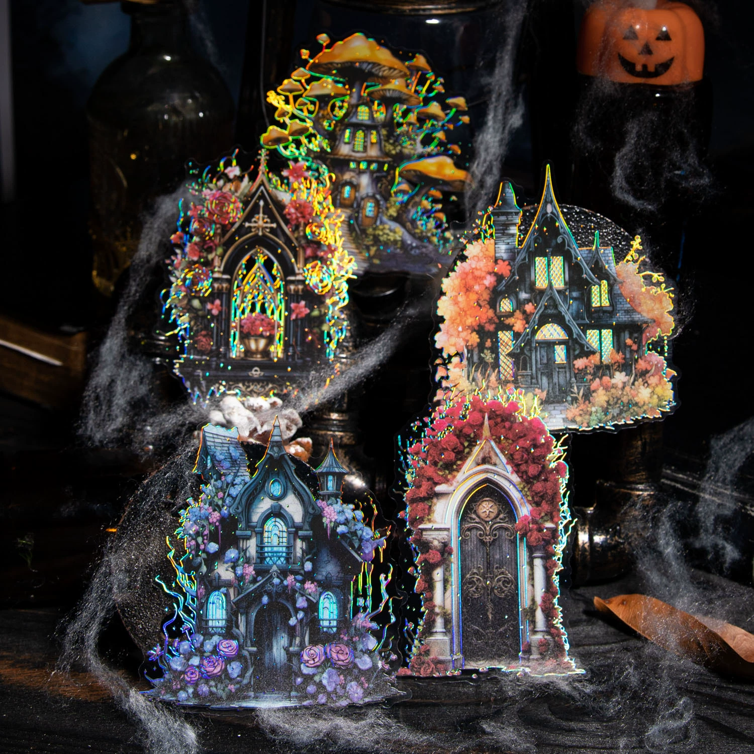 美好的一天 "Heria's Castle" series Gothic style large-size house handbook decoration stickers