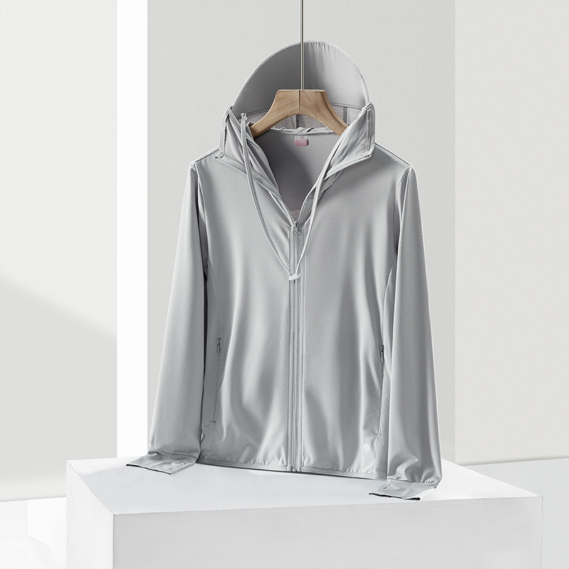 Chaqueta de Protección Solar UPF 50+ de Poliéster Transpirable y Ligera para Pesca en Verano