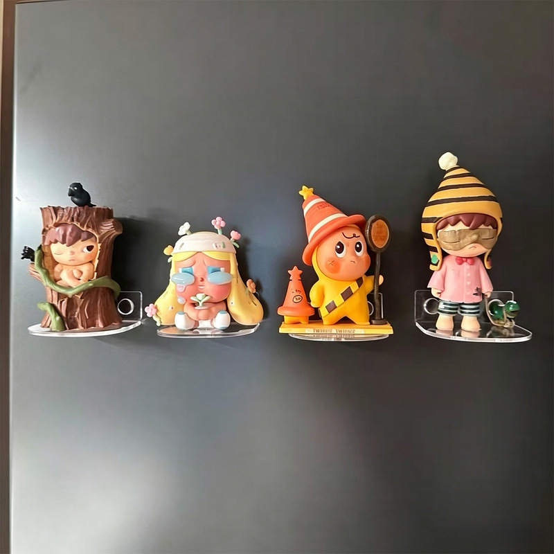 Acrylic Blind Box Storage Display Rack Magnetic No-Drill Wall-Mounted Figurine Stand Organizer Acrylic Blind Box Storage Display Rack Magnetic No-Drill Wall-Mounted Figurine Stand Organizer